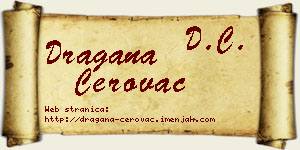 Dragana Cerovac vizit kartica